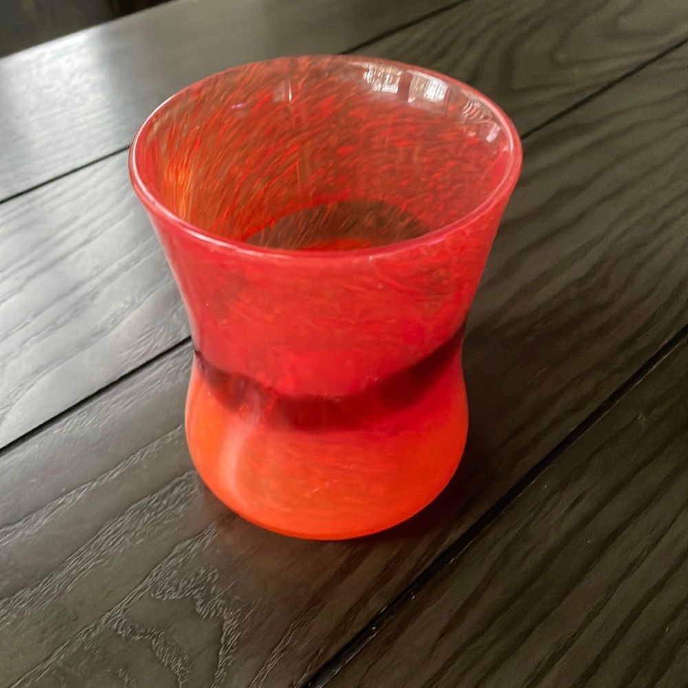 Orange Ombré Vase